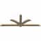 Ekena Millwork Redmond Rough Sawn Timber Gable Bracket, Douglas Fir, 72"W x 27"H x 2"D x 4"F, 9/12 Pitch GBW072X27X0204RED00RDF - alternate 4